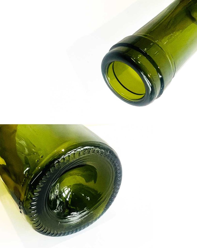 details of wine bottles