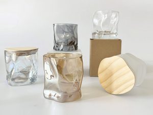 candle jars with different shapes