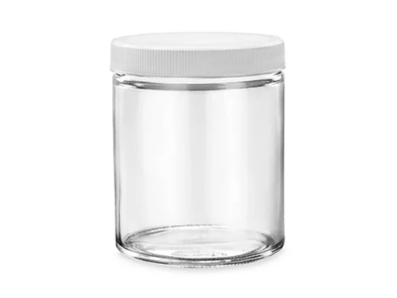 6oz Straight Glass Jars for Storage