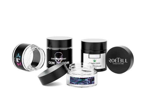 finish decor of wholesale cannabis jars