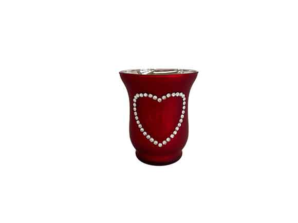 Frosted Red Love Luxury Candle Jars Wholesale