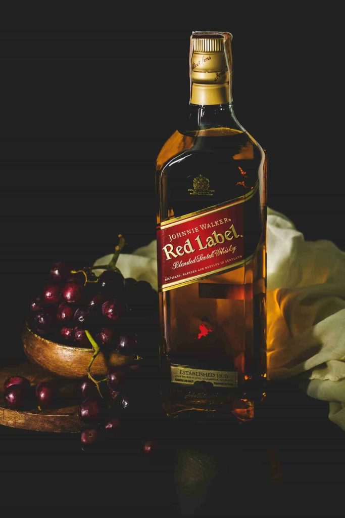 glass alcohol bottle