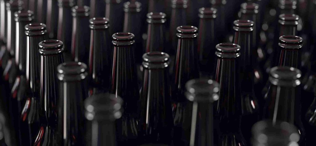 glass beer bottle