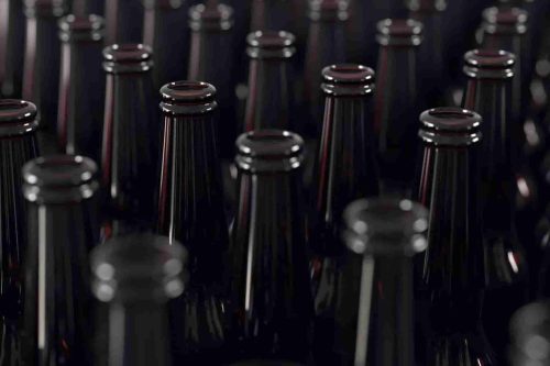 glass beer bottle