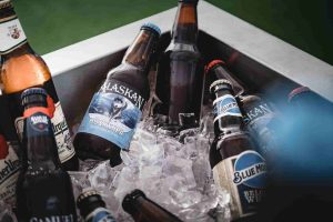 glass beer bottle