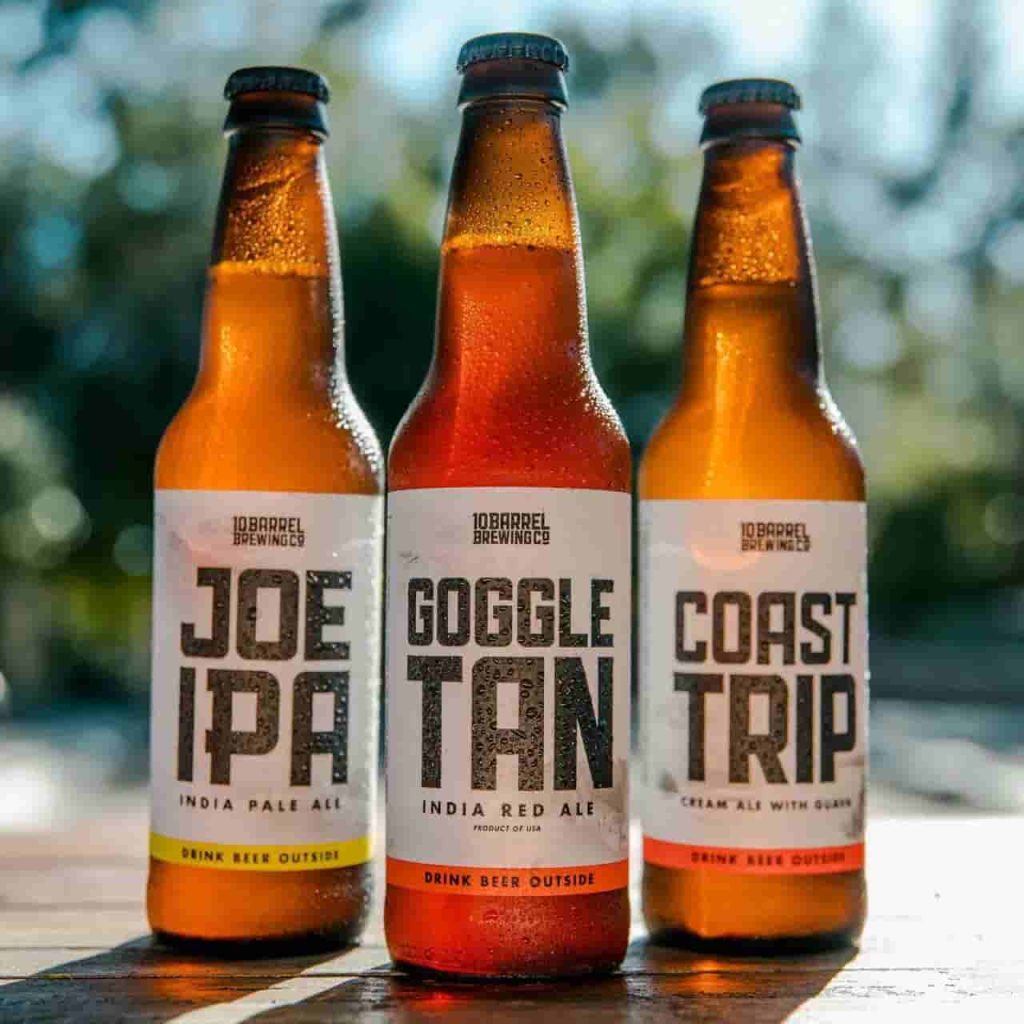 glass beer bottle