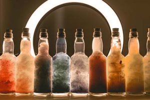 glass beverage bottles