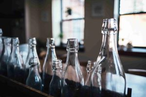 empty glass bottles