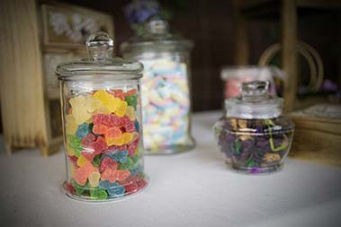 glass candy jars