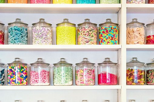 Glass-candy-jars