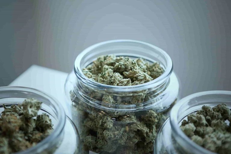glass cannabis jars