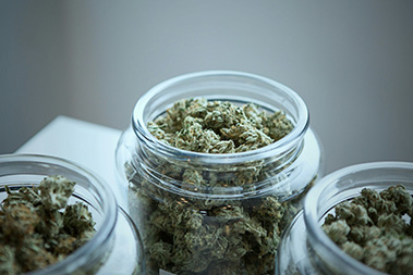 glass Cannabis jars