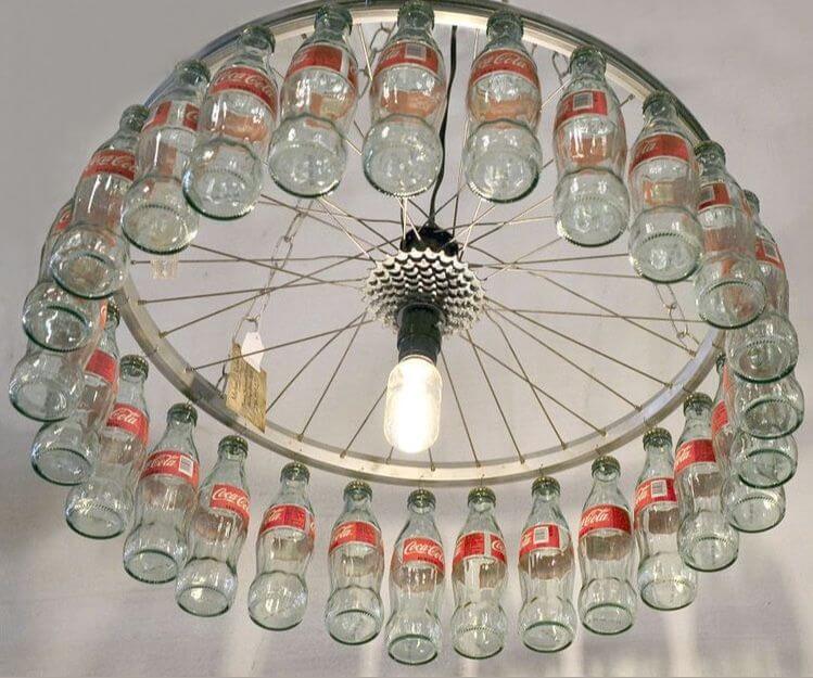 Creative reuse of old Coke glass bottles