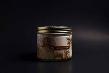 glass cream jar