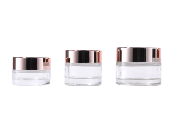 10g 20g 30g Clear Glass Face Cream Jars