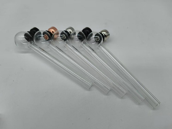 Glass Oil Dab Smoking Pipes With Metal Filter