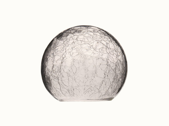 Clear Ice Glass Round Lampshade