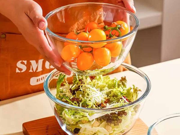 glass fruit bowls for salad