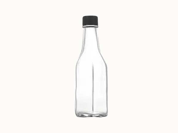 glass hot sauce bottle