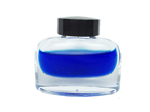30ml Oval Clear Glass Ink Bottle with Screw Cap