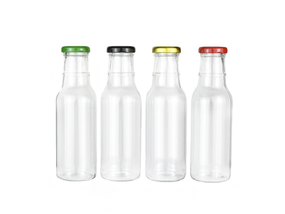 roetell glass bottle for juice packaging with metal lids wholesale