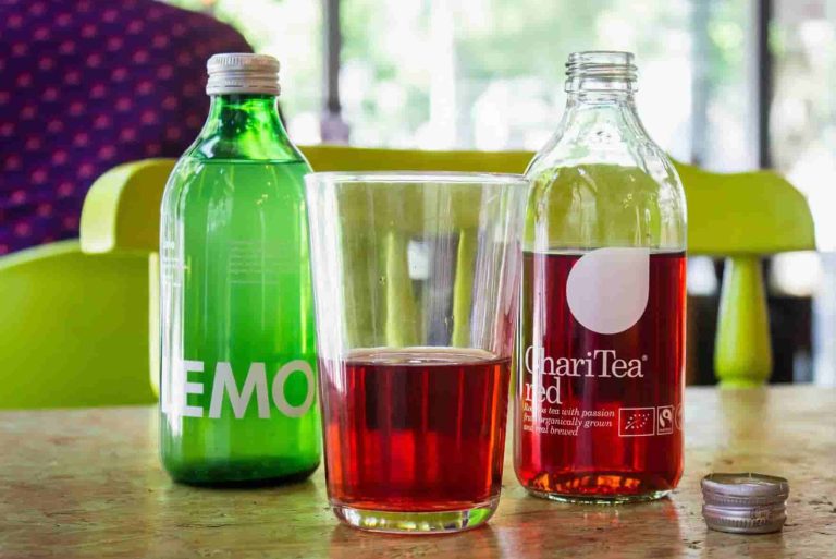 round glass juice bottle with lid wholesale