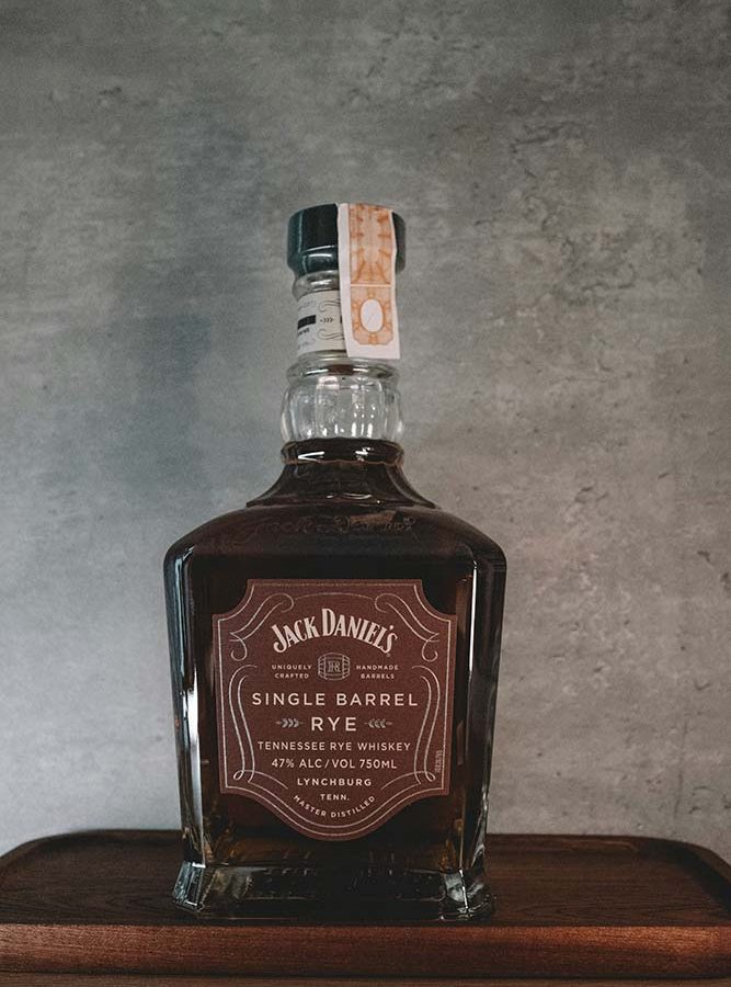 glass liquor bottle