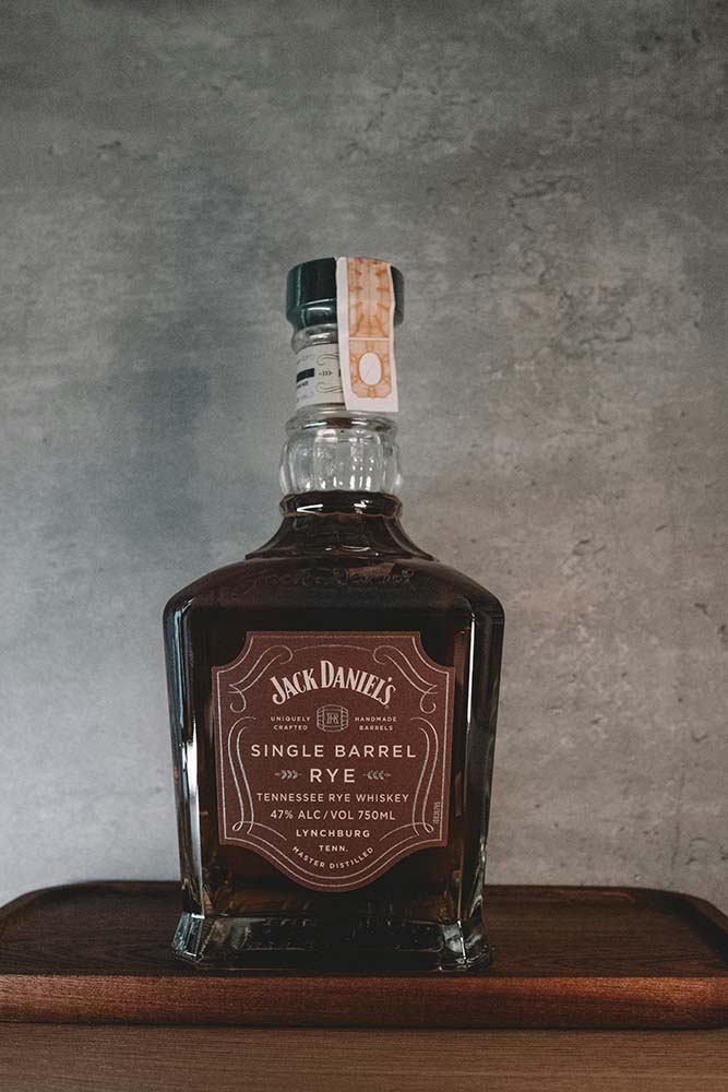 glass liquor bottle