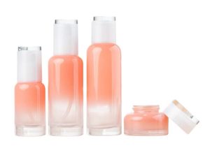 glass lotion bottle