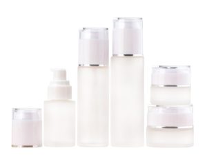glass lotion bottle