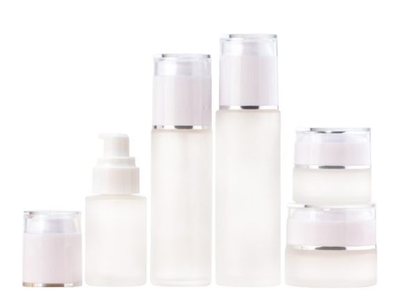 glass lotion bottle