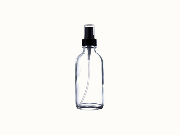 200ml Clear Boston Bottle with Sprayer Pump