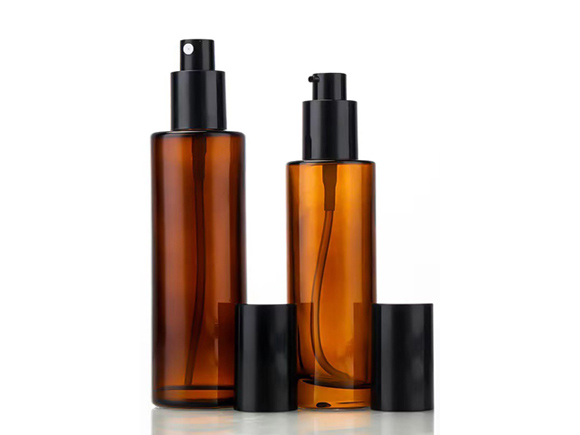 20ml 30ml(1oz) 40ml 50ml 60ml(2oz) 80ml 100ml 120ml(4oz) Amber Tall Straight Glass Bottles with Mist Sprayer