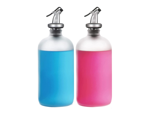 500ml Frosted Artisan Glass Bottles for Modern Mouthwash