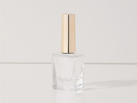 glass nail polish bottles with golden lid wholesale