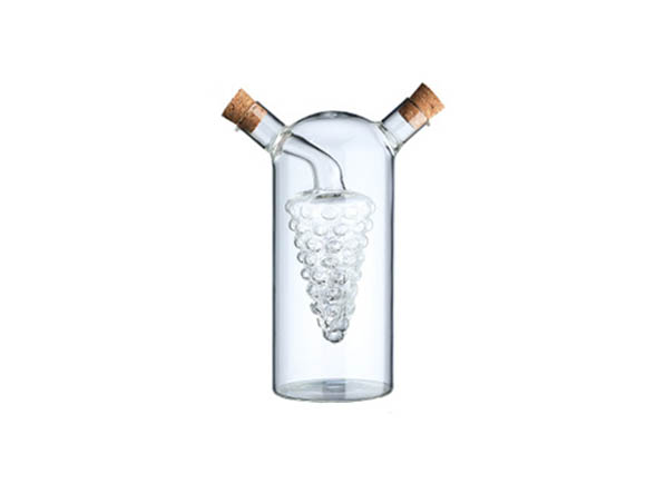Borosilicate Glass 2 in 1 Oil and Vinegar Cruet Dispenser Bottle Wholesale