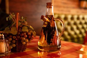 glass oil bottles