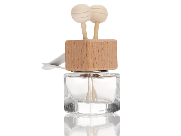 Square Clear Class Car Perfume Bottle Diffuser Bottle