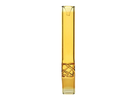 Yellow Embossed Glass Smoking Pipes Wholesale