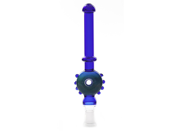 Blue Unique Glass Pipes for Smoking Crystal