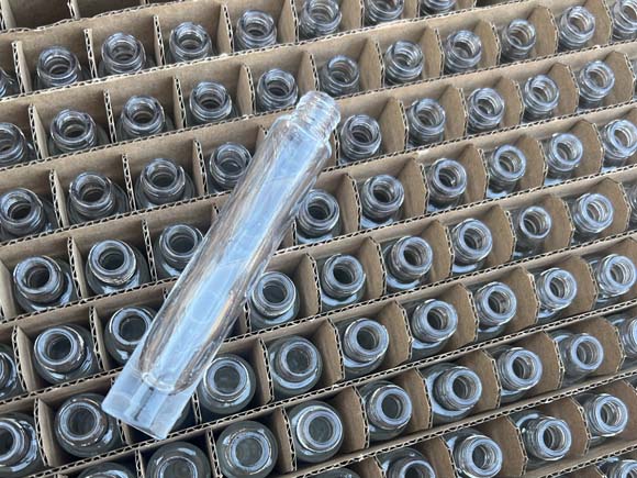 glass roller bottles or perfume bottles cardboard grid packaging