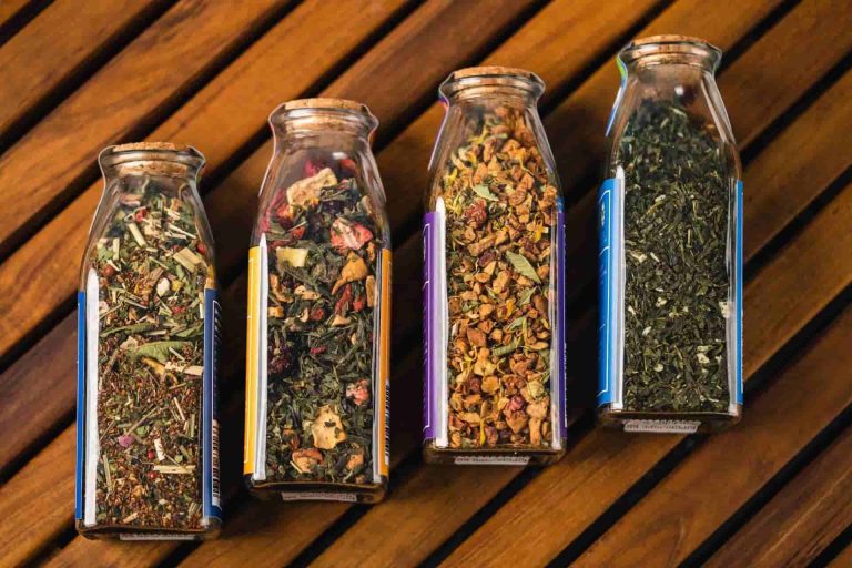 four glass spice containers manufacturer