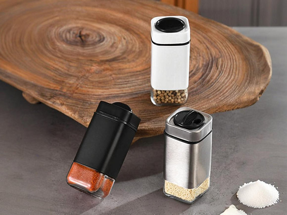 glass spice jars wholesale with different colors