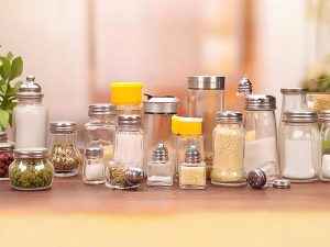 glass spice jars wholesale with different sizes