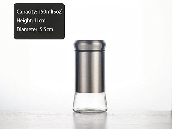 5oz(150ml) Glass Spice Jars With Shaker Lids