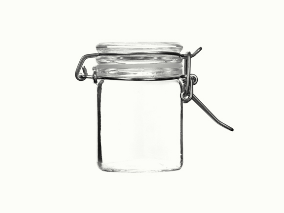 Clear Glass Kitchen Storage Canister Mason Jars