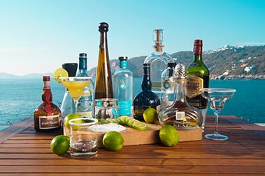 glass tequila bottle