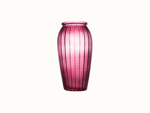 9cm Red Glass Vase