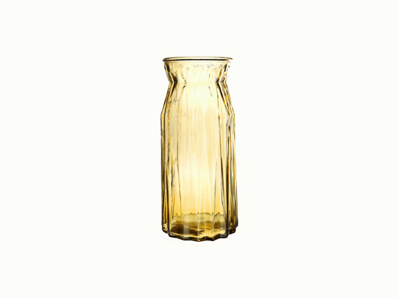 9.5cm/11cm Colored Yellow Classic Glass Vase