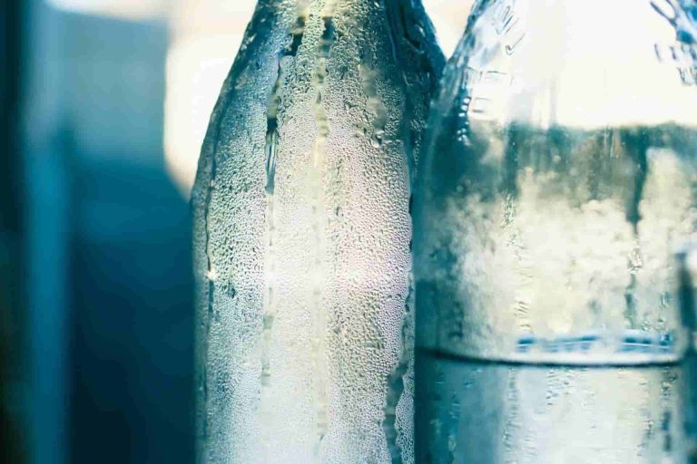 glass water bottle